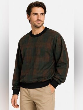 ProQuip Men's Plaid Windbreaker Pullover Jacket
Size Large